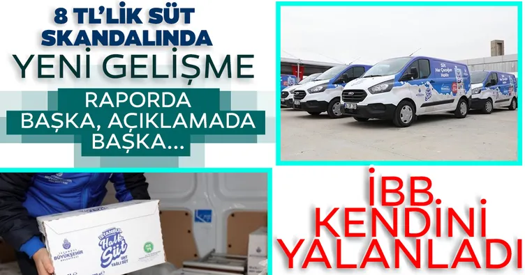 SON DAKİKA: İBB’nin 8 TL’lik süt skandalında yeni gelişme! Kendilerini böyle yalanladılar...