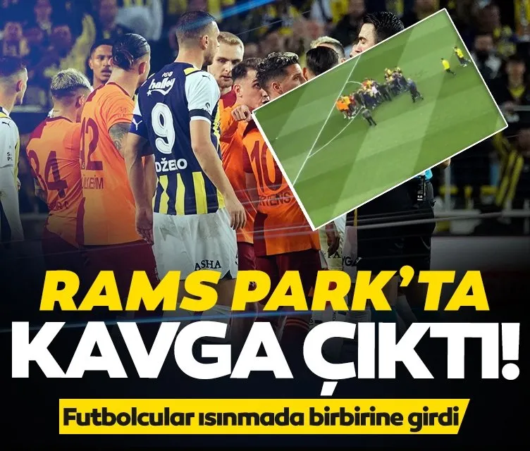 Galatasaray - Fenerbahçe derbisinde kavga!