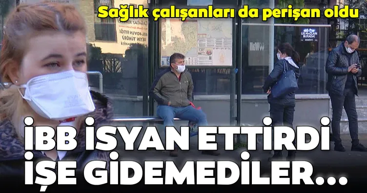 İBB, İstanbulluyu isyan ettirdi! Otobüsler garajda yattı, vatandaşlar işe gidemedi...