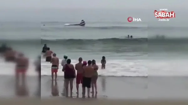 ABD’de küçük uçak denize çakıldı | Video