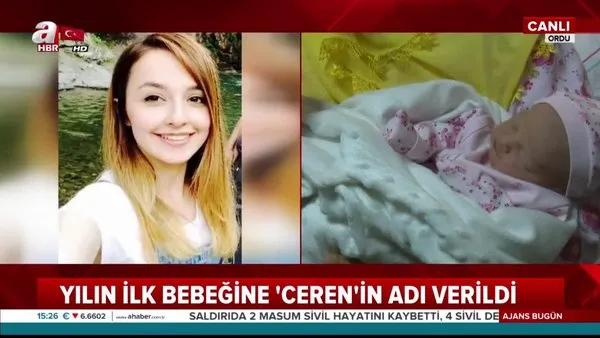 Türkiye, Ceren Özdemir'i unutmadı... Ordu'da 2020 yılının ilk bebeğine 'Ceren' ismi verildi!