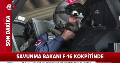Son dakika haberi | Milli Savunma Bakanı Hulusi Akar F-16 kokpitinde! | Video