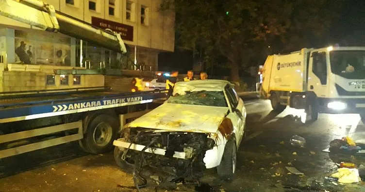 Ankara’da korkunç kaza! 4 yaralı