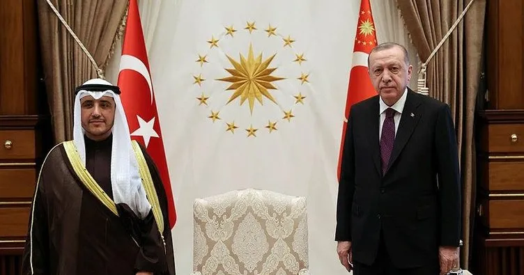 Başkan Erdoğan, Kuveyt Dışişleri Bakanı El-Sabah’ı kabul etti