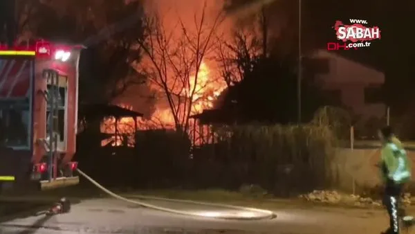 Silivri'de restoran alev alev yandı | Video