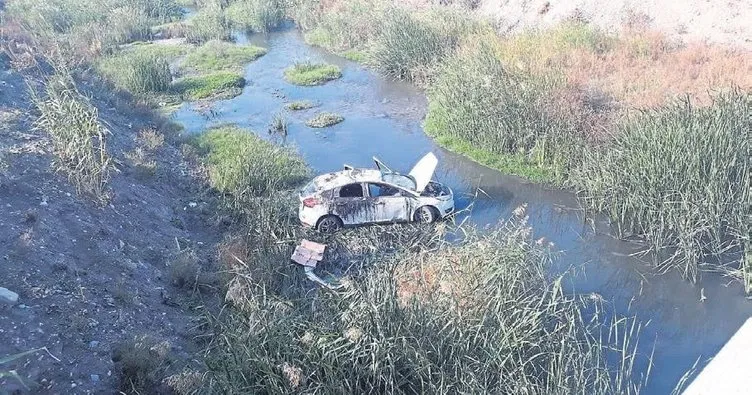 Otomobil nehre uçtu: 1 kişi öldü