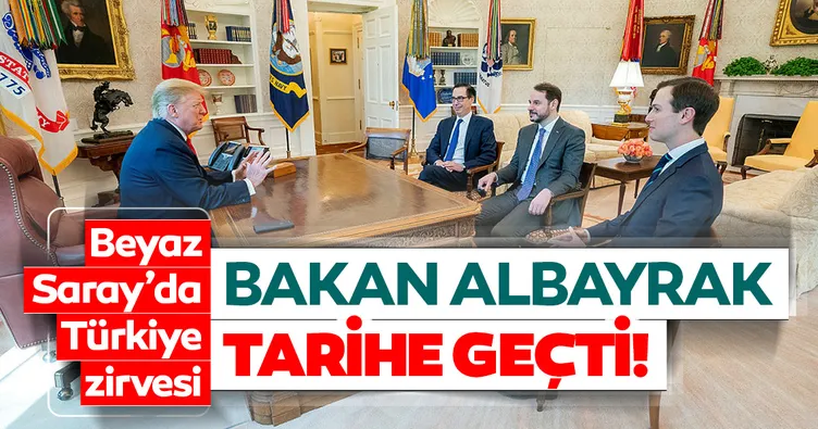 Son dakika haberi: Bakan Berat Albayrak, Trump ile görüştü