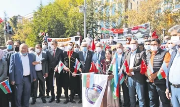 Azerbaycan’a destek mitingi