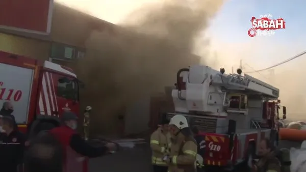 SON DAKİKA! İstanbul Tuzla'da korkutan fabrika yangını | Video