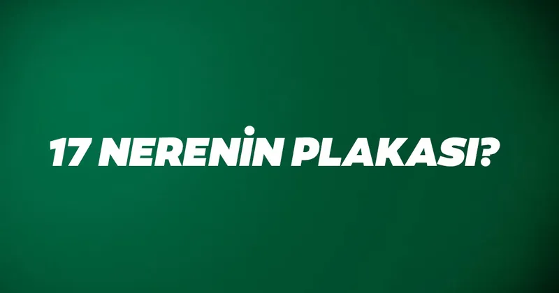 17 Nerenin Plaka Kodu Ve Hangi Sehir Plakasidir 17 Plaka Kodu Hangi Ilin Son Dakika Yasam Haberleri