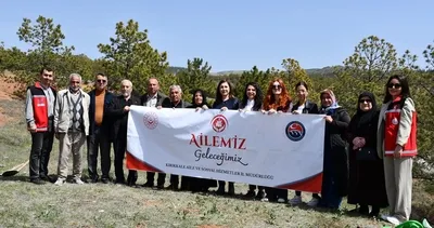 Şehit aileleri ve gaziler fidan dikti