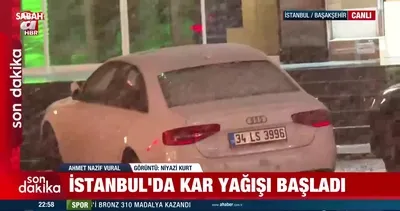 İstanbul’da beklenen kar yağışı başladı!
