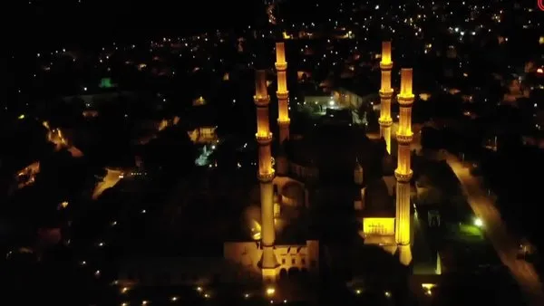 Selimiye Camii üzerinde martıların görsel şöleni | Video