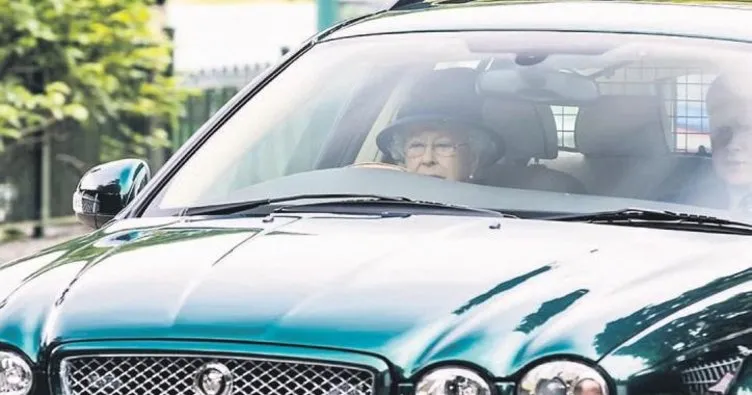 91 yaşındaki kraliçe direksiyonda