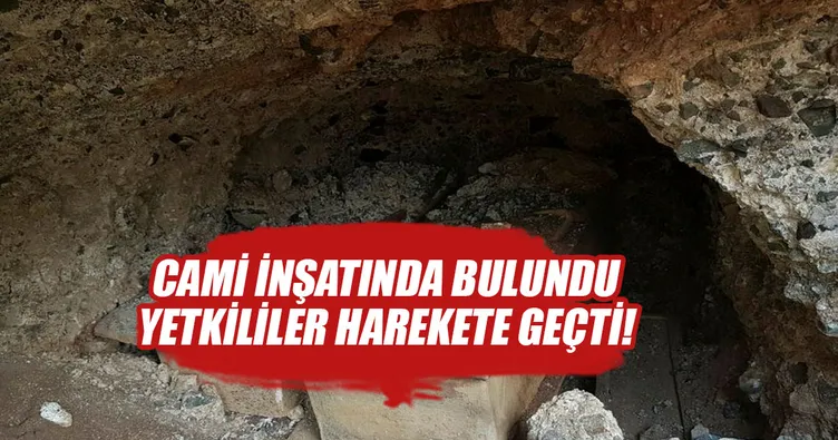 Cami inşaatından lahit ve küp çıktı