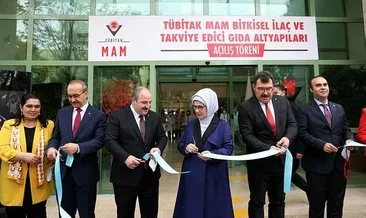 Emine Erdoğan, TÜBİTAK’ın bitkisel ilaç birimini açtı