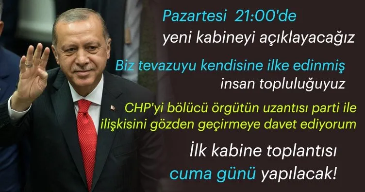 Son Dakika: Cumhurbaşkanı Erdoğan'dan önemli mesajlar!