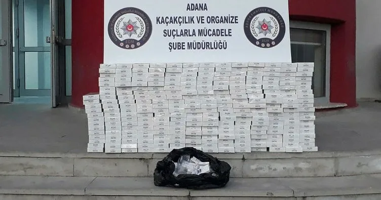 Adana’da 2 bin 800 paket kaçak sigara ele geçirildi