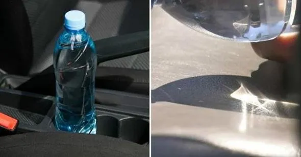 Arabanıza su şişesi bırakıyorsanız dikkat!