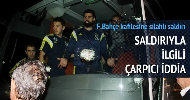 Fenerbahçe otobüsüne pompalı tüfekle saldırı! İşte o görüntüler!