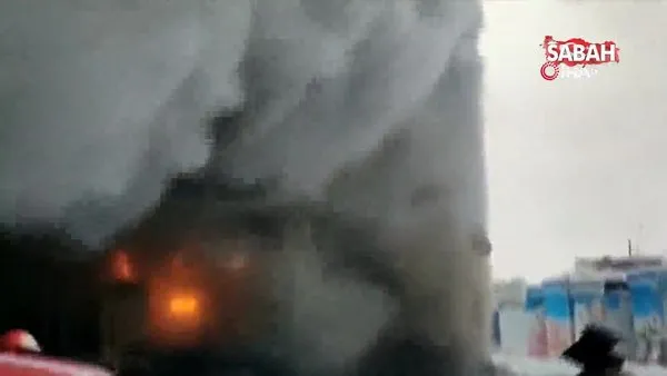 Rusya'da dondurma fabrikasında yangın | Video