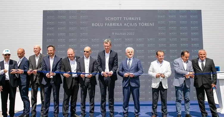 Bolu Valisi Erkan Kılıç tarafından Alman Cam Üreticisi SCHOTT’un yeni fabrikası açıldı