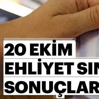 Ehliyet sınavı sonuçları ne zaman açıklanacak? 2018 MEB 20 Ekim Ehliyet sınavı soru ve cevapları yayımlandı mı?