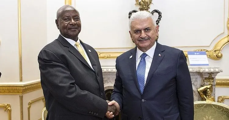 Yıldırım, Uganda Cumhurbaşkanı Museveni ile görüştü