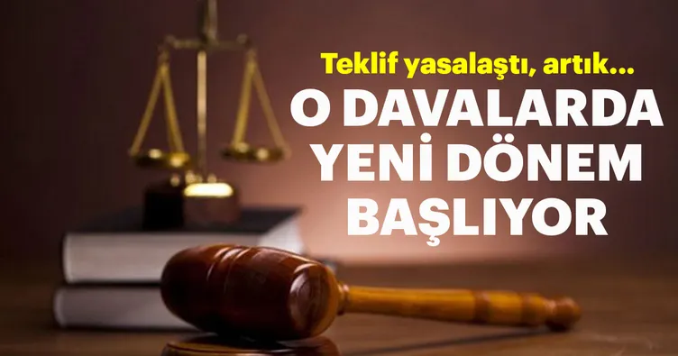 Ticari davalarda yeni dönem başlıyor!