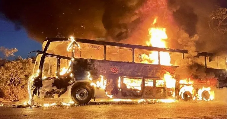 Otobüs cayır cayır yandı! Yolcuların söylediği şey şaşırttı...