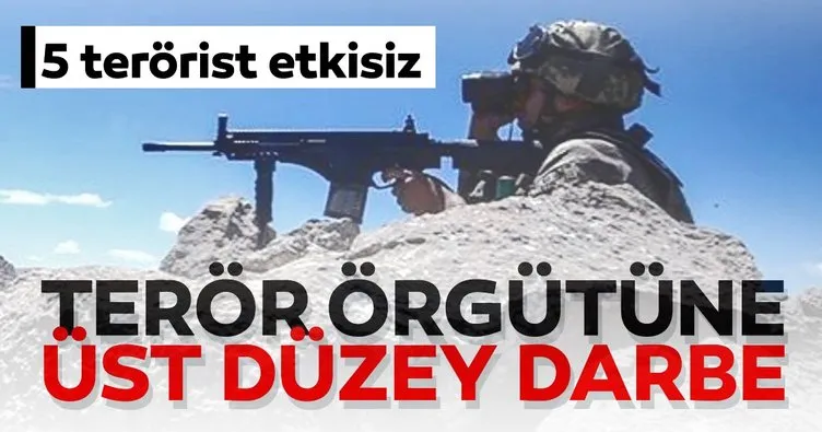Son dakika haber: PKK’ya ağır darbe! 1’i Turuncu, 2’si Gri Kategori’de 5 terörist etkisiz