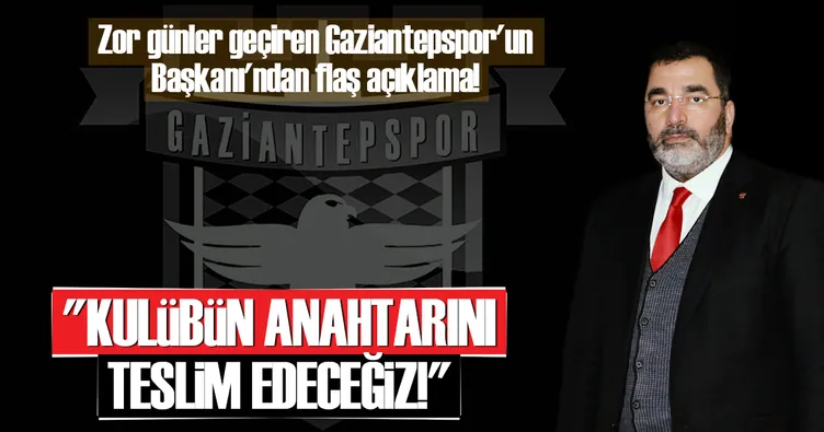 Kulübün anahtarını teslim edeceğiz