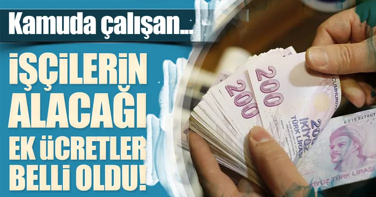 Mesleklere özel ek zamlar belli oldu