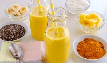 Ananaslı baharatlı chia smoothie nasıl yapılır? Ananaslı baharatlı chia smoothie tarifi...