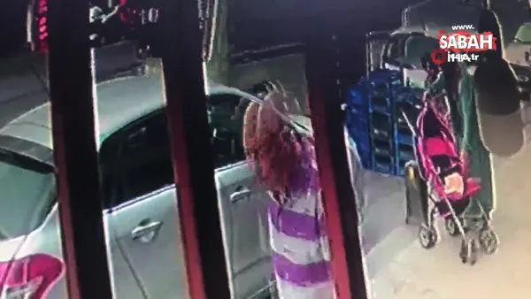 Gaziosmanpaşa’da bebek arabası hırsızlığı kamerada | Video