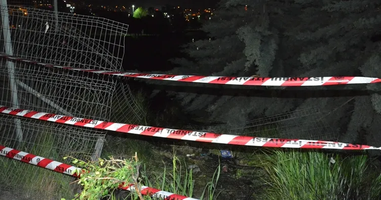 Dereye uçan otomobilden mucize kurtuluş