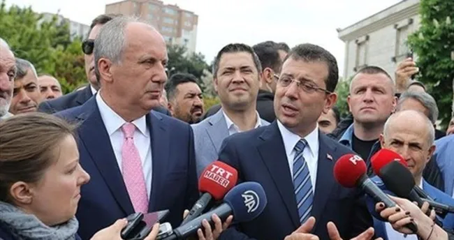 Ekrem İmamoğlu ve Muharrem İnce görüşmüştü! Genel merkezde dikkat çeken pankart: Acıma failine!