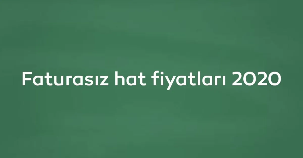 Turkcell Vodafone Turk Telekom Faturali Ve Faturasiz Kontorlu Hat Fiyatlari Ne Kadar Yeni Hat Fiyatlari 2021 Son Dakika Yasam Haberleri