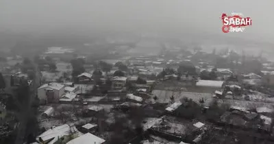 İstanbul’da Aydos Ormanı kar yağışı ile beyaza büründü | Video