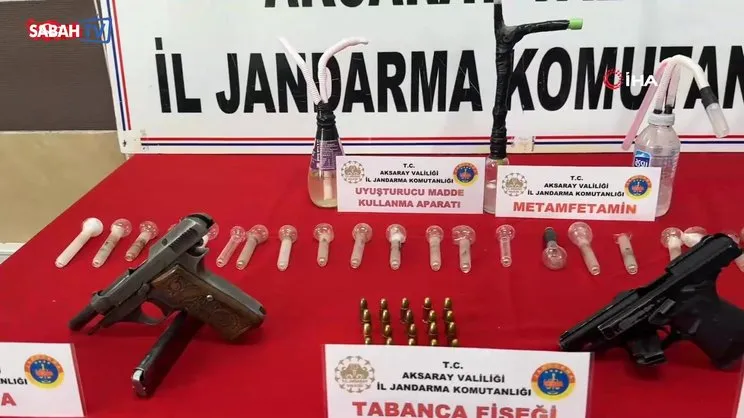 Jandarmanın operasyonunda uyuşturucu ve tabancalar ele geçirildi | Video