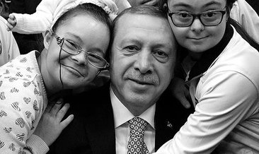 Down sendromlu çocuklardan Başkan Erdoğan’a anlamlı destek
