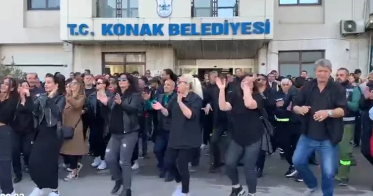 Konak’ta işçi siyah giydi sokağa döküldü