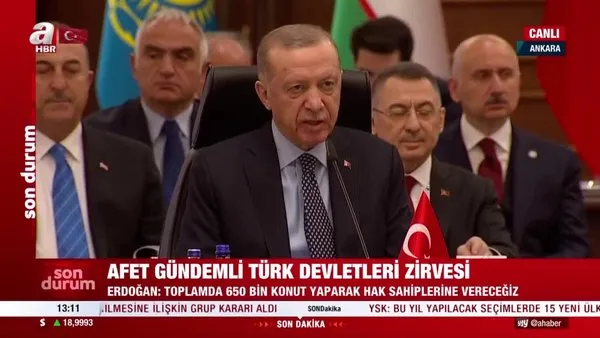 Türk Devletleri Teşkilatı'ndan olağanüstü zirve! Ankara'da tarihe geçen adım | Video
