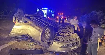 Otomobil takla attı: 2’si ağır 7 yaralı #gaziantep