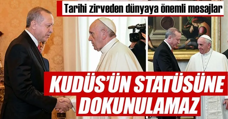 Kudüs’ün statüsüne dokunulmamalı