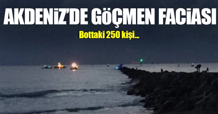 Akdeniz’de yeni göçmen faciası! 250 kişi kayıp!