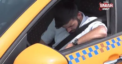 İstanbul’da kaza sonrası sızan taksici kamerada | Video