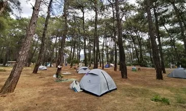 Çadırda sosyal mesafeli tatil…