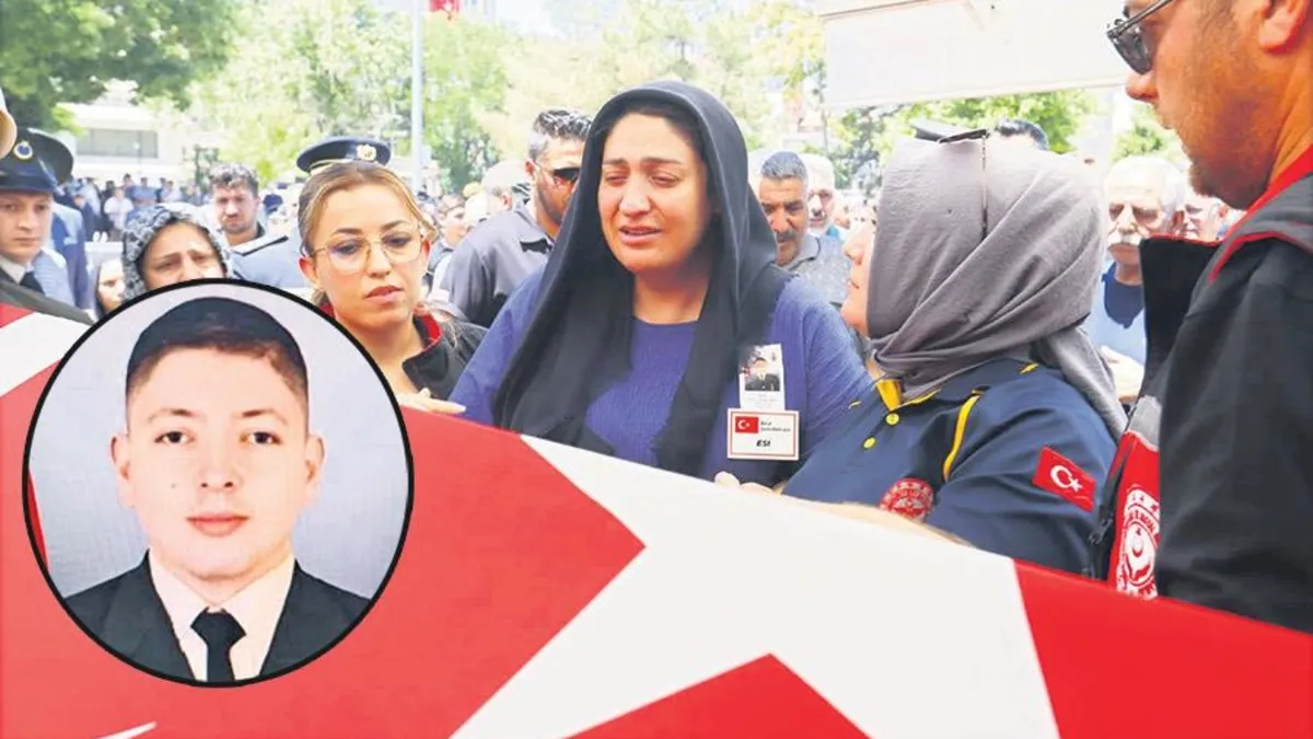 Hamile eşten şehide acı veda