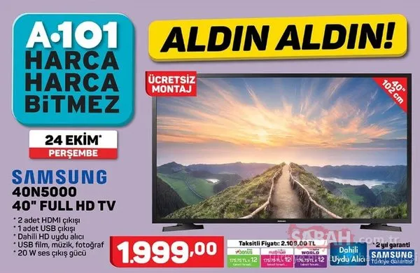 A101 aktüel ürünler kataloğu 24 Ekim'den itibaren dev fırsat! İşte A101 aktüel ürünler tam listesi
